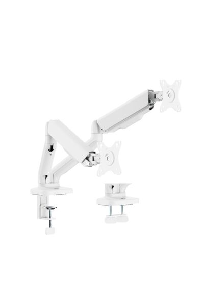 Gamertek Pivot Core Dual Monitor Arm - White