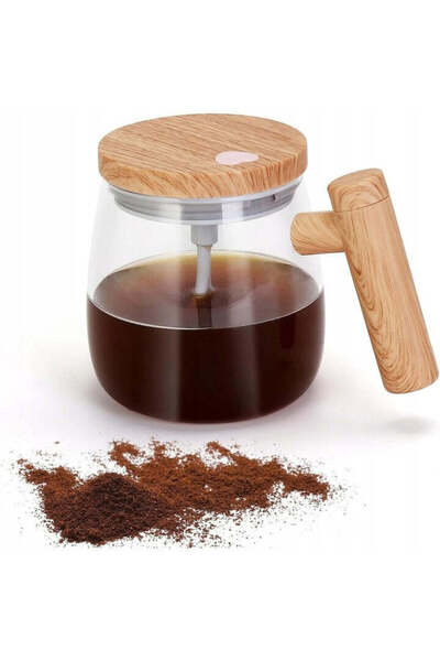 Tenzo USB Self-Stirring Mug 500 ml – Borosilicate Glass, IP 67, 3 Blades