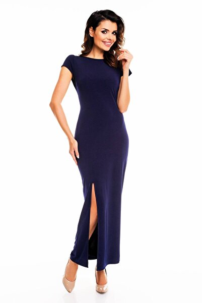 Awama Dress A136 - Navy - XL
