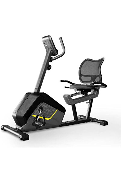 Marshal Fitness دراجة تمارين رياضية مستلقية بمقعد مبطن