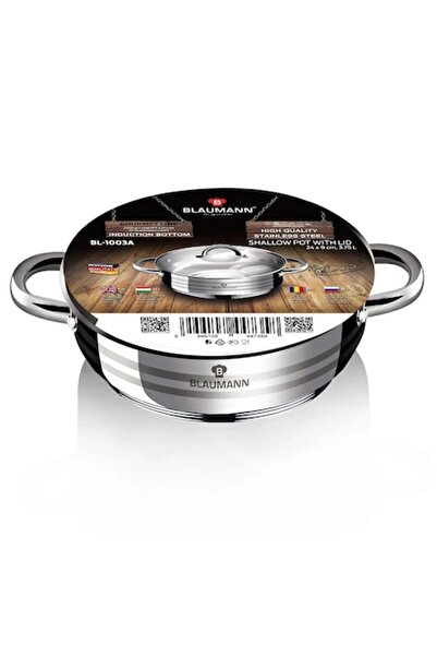 Berlinger Low Pot with Glass Lid, 24 cm, Gourmet Line