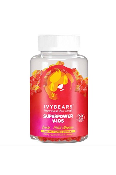 IvyBears Superpower Kids Multivitamin Gummy Supplements Berry Flavor - vegan,...