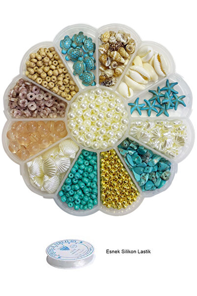 By MO Accessories YENİ SEZON Doğal Taş Deniz Yıldızı Deniz Kabuğu Fimo İnci K...