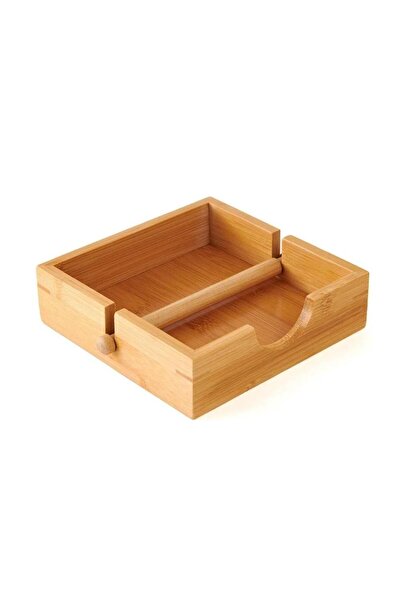 Sever Bamboo Napkin Holder 18X18Cm