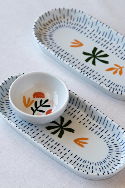 Kütahya Porselen Moderna Harvest 2'li Kayık 21 cm