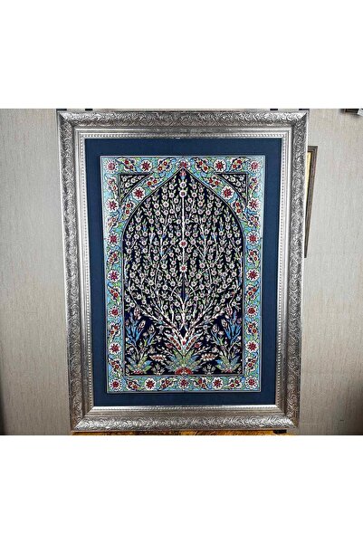 Çini Evi Hayat Ağacı Motifli İznik Çini Pano