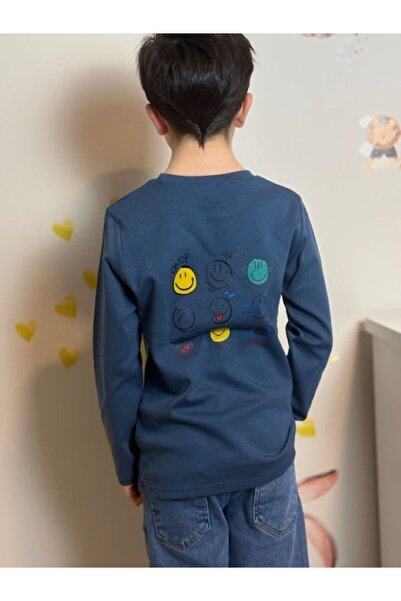 Mir KidsClup تي شيرت بأكمام طويلة من قماش الإنترلوك للجنسين