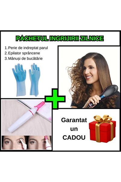 OEM Pachetul ingrijirii zilnice - Perie pentru Indreptarea Parului+Epilator 5...