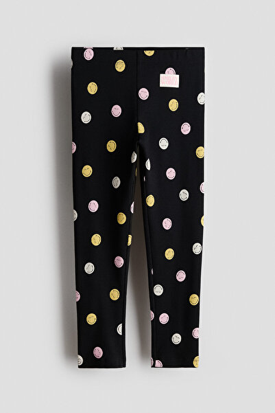 H&M Pamuklu ve Baskılı Tayt