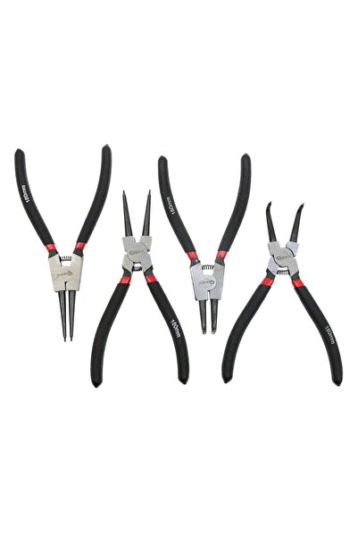GEKO SEEGER 7" 4 PIECE SAFETY PLIERS SET,