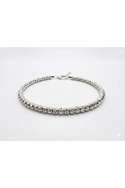 Handmade Luxury Bracelet With Silver Beads