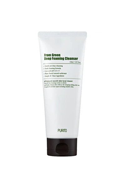 Purito From Green Deep Foaming Cleanser Spuma de curatare intensa 150 ml