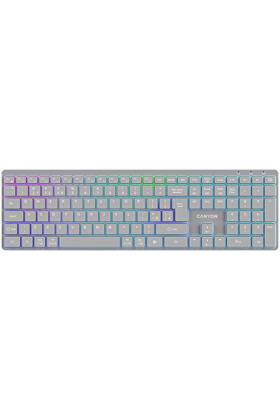 Other CANYON Keyboard HKB-W11 UK/US RGB Dual Mode Wireless Gray