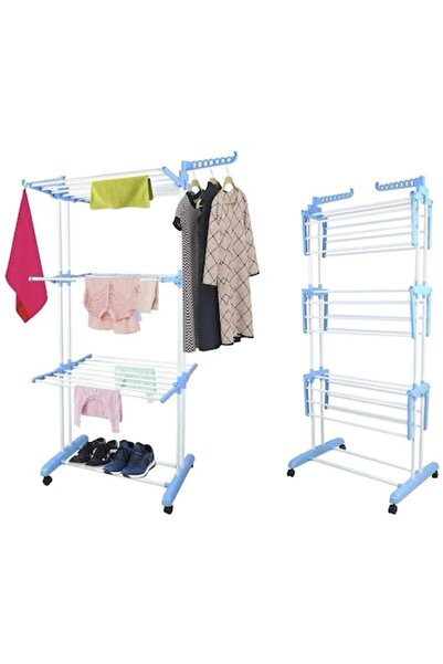 dalimag Vertical Clothes Dryer, BIMROM, 3 Levels, Mobile, Foldable