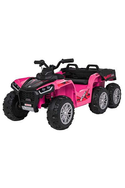 Kinderauto ATV electric roz pentru copii 2-6 ani, 180W