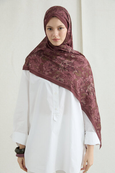 cs camellia scarf Șal Amber Kraş - Erik Çürüğü