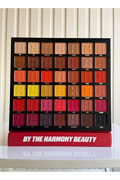 Harmony Beauty Eyeshadow Palette, 42 Colors, Fiery