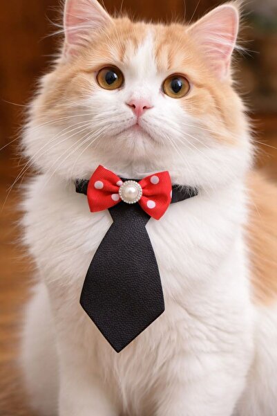 NORDVIA E-COMMERCE ربطة عنق للحيوانات الأليفة بتفاصيل من اللؤلؤ