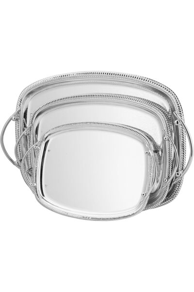 ALSAIF Rectangular Serving Tray with Side Handles