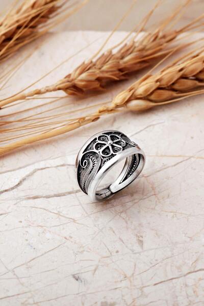 Sümer Telkari Telkari İşlemeli Elişi Ayarlanabilir Eskitme 925 Ayar Gümüş Yüz...