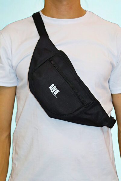 Sofia Unisex Black Men's Women's Daily Sports Adjustable Waist Bag