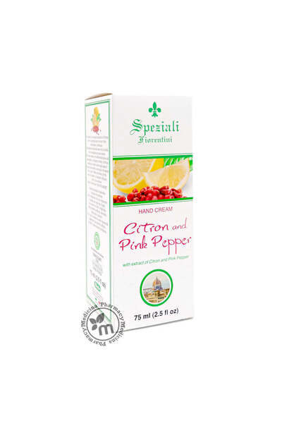 Derbe Speziali Fiorentini Hand Cream with Citron & Pink Pepper Extract - glut...