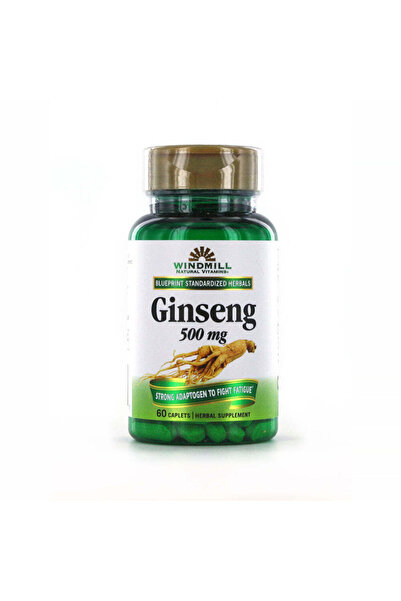 windmill مكمل غذائي عشبي لدعم الحيوية يحتوي على 500 ملغ من الجينسنغ - خالٍ من...