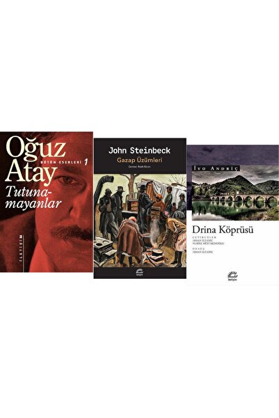 İletişim Yayınları Tutunamayanlar + Gazap Üzümleri + Drina Köprüsü / 3 Kitap Set
