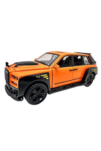 JPT Rolls Royce Cullinan 1:28 Model Orange with Lights