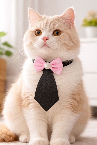 NORDVIA E-COMMERCE ربطة عنق للحيوانات الأليفة بتفاصيل من اللؤلؤ