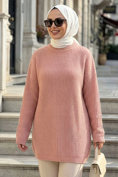 N.S NEVA STYLE Powder Tesettür Knitwear Sweater 8854Pd