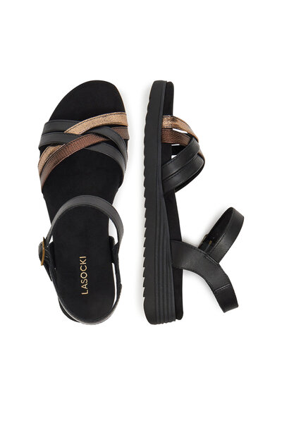 LASOCKI sandale pentru femei negre RST-KSYMENA-01