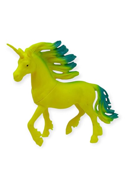 Birlik Çiftlik Hayvanları Serisi - Efsanevi Unicorn 12 cm - Sarı - Yeşil