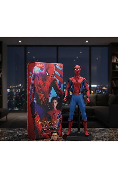 Kuzey Tacı Spider-Man: Homecoming -Premium Figür - Tom Holland Gerçekçi Yüz T...