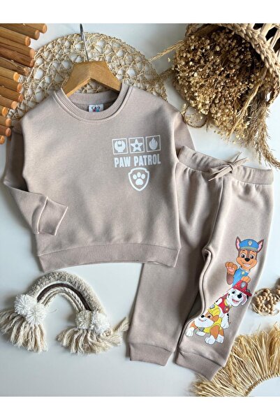 NOBLEKIDS طقم بيج بتصميم باو باترول – للأولاد، 100% قطن، 3 خيوط بدون زخرفة، ل...