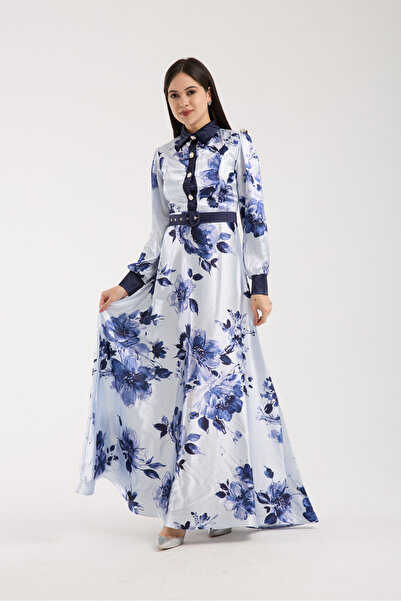 Stylish Stylish satin dress in elegant purple