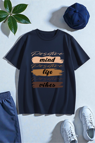 trendypassion Unisex Mind Life Vibes Printed Design Tshirt