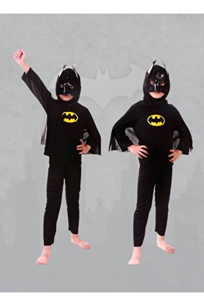 Premium طقم زي باتمان للأطفال، فستان خارق مع قناع للعب الأدوار التنكرية