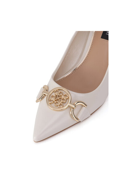 Nine West women's ecru high heels CWBFS128-06