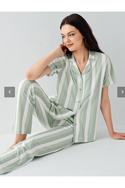 Arnetta Women'S, Green, 100% Cotton, (Socks Included), Pajama Set