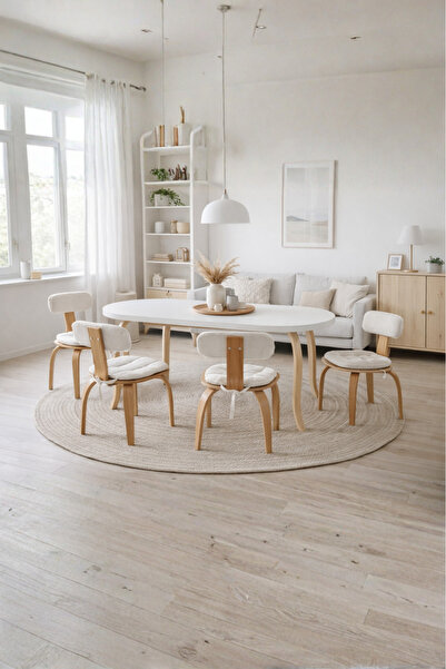 BebeK on For 6 Kişilik Kelebek Masa ve 6 London Sandalye | %100 MDF, %100 Kay...