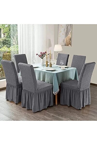 TUCHMALL Chair Cover Stretch Elasticated Washable Kitchen Chair Cover Seat Co...