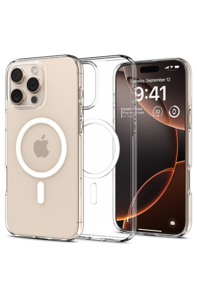 Spigen غطاء حماية هجين فائق بتقنية MagFit مصمم خصيصًا لهاتف iPhone 16 Pro Max...