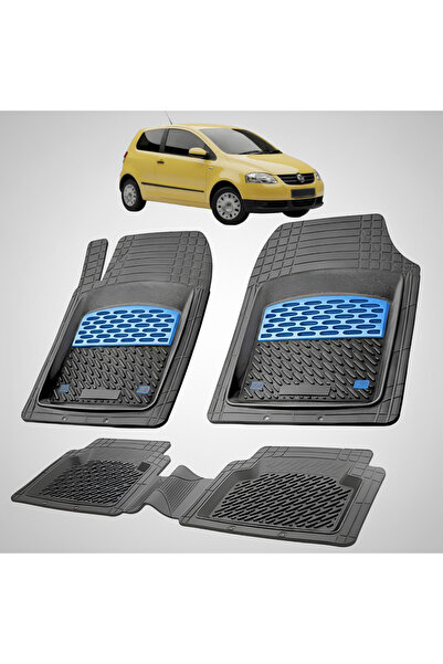 TEAMCAR Стелки тип тава, съвместими с Volkswagen Fox (5Z1, 5Z3), сини