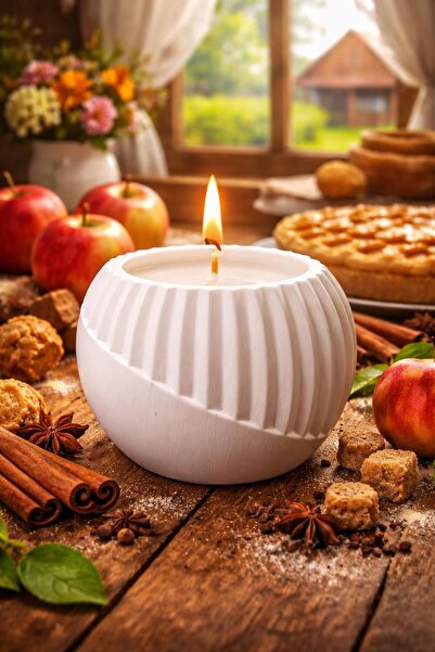 OEM Scented candle, Sweet Apples & Spices aroma, decorative candle for home a...