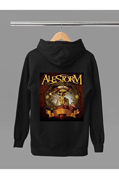 MAGORS سويت شيرت روك بقلنسوة من القطن المطبوع بأكمام طويلة وثلاثة خيوط من ALE...