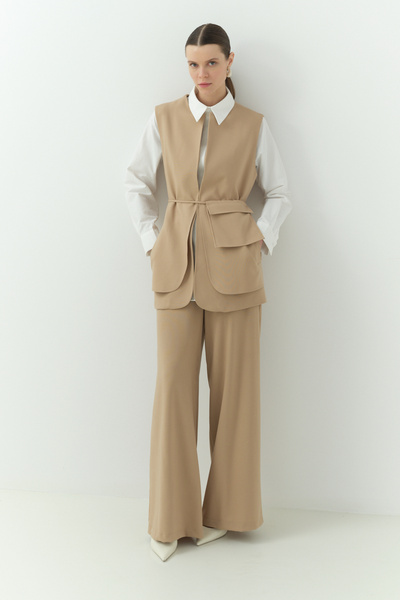 FUSHYA Çanta Detaylı Pantolonlu Takım