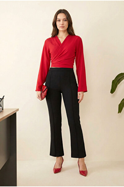 MODAQU Çimalı Spanish Style Trousers - Black