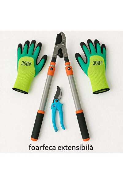 OEM Professional Gardening Set: Extendable Pruner + Vine Pruner + Protective ...