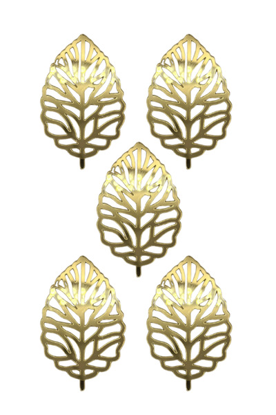 Adana Pasta Malzemeleri زينة كيك من البلكسيجلاس على شكل أوراق نموذج 5 قطع BRS...